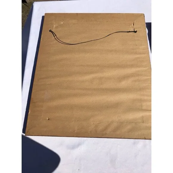 Vtg 70s BILL HAMPTON Art Print Native American Indian Western Framed 25x21 - Picture 12 of 15